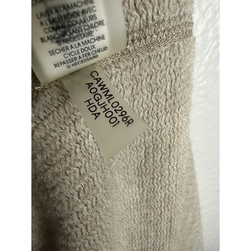 Calvin Klein Scarf Womens One Size Beige Soft Knit Infinity Logo Neck Warmer